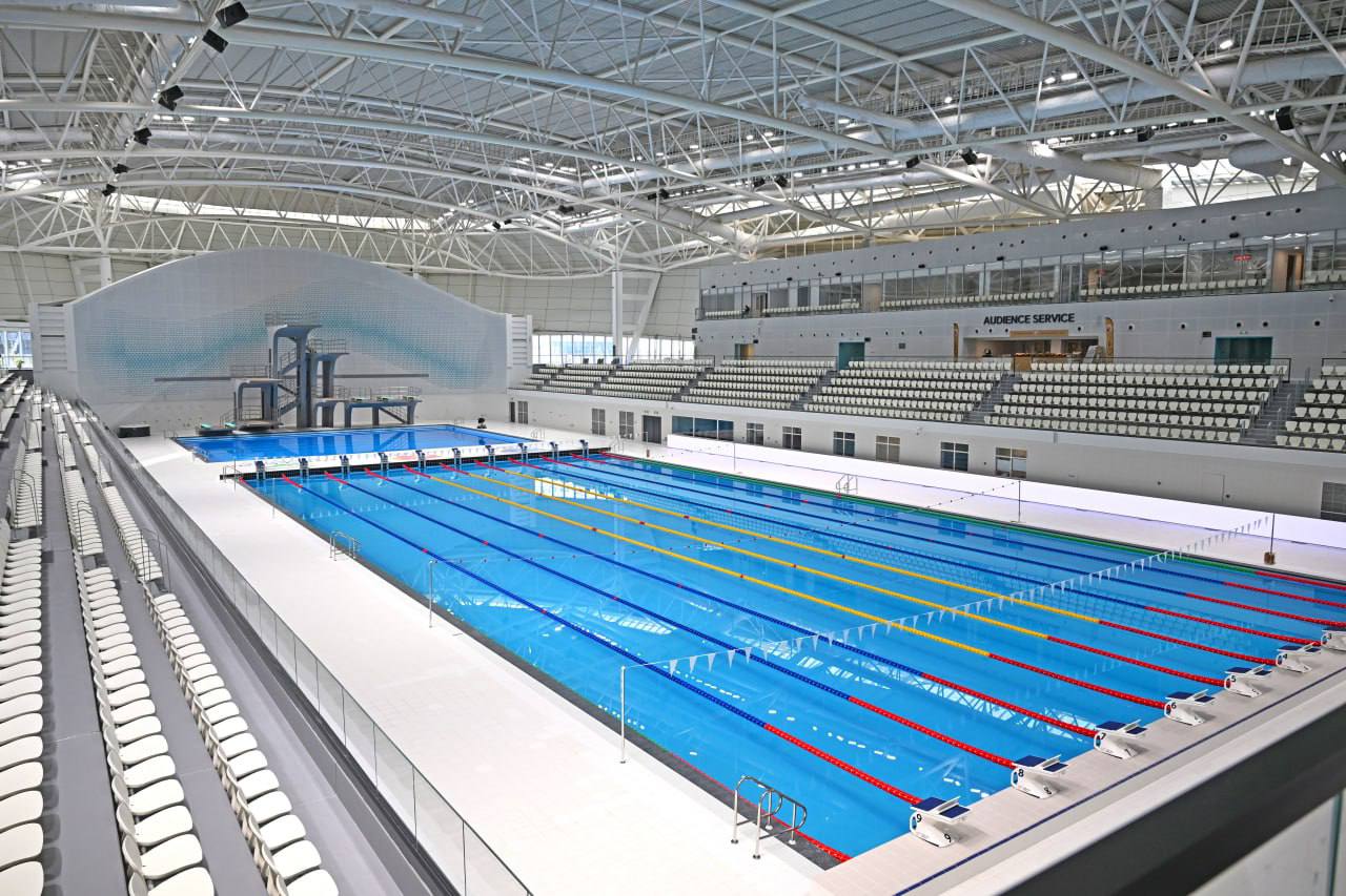 Завершён монтаж оборудования для Дворца водных видов спорта в Ташкенте