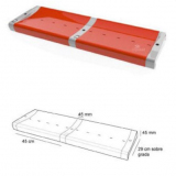 Сидение-скамья без спинки из двух частей