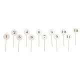 Таблички-маркеры для обозначения дистанции при метании, комплект из 12 штук