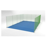 Ограждение сектора для толкания ядра, для помещений. Сертификат IAAF.