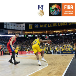 Мобильный спортивный паркет S20, сертификат FIBA, IHF