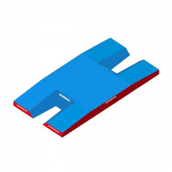 Место приземления для прыжков с шестом двусторонее 10,0х5,0х0,80/0,50 м