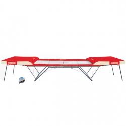 Батут соревновательный с cеткой 6х4 мм с матами и страховочными столами - Сертификат FIG