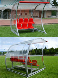 Места для запасных игроков с навесом