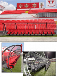 Места для запасных игроков с навесом