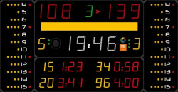 Универсальное табло для игровых видов спорта, модель 452 MF 3123