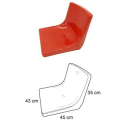 Сидение индивидуальное с высокой спинкой