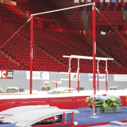 Перекладина cоревновательная  со стандартными тросами - Сертификат FIG