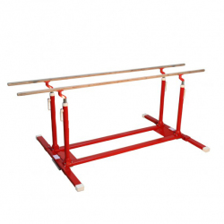 Брусья параллельные тренировочные со складными ножками и транспортировочными колесами