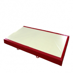 Мат зоны приземления 400x230x20 см для бревна, брусьев и перекладины. Соединительный фартук велкро по стороне 230 см - Сертификат FIG