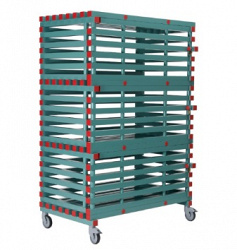 Стеллаж мобильный запираемый XL