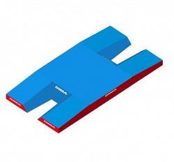 Место приземления для прыжков с шестом, модель Meeting double-front comfort plus single cover